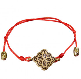 Браслет-шнурок «Клевер» № 3