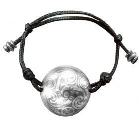 Spherical bracelet-cord "Three-legged Kolovrat"