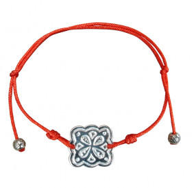 Браслет-шнурок «Клевер» № 1