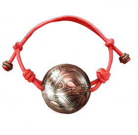 Spherical bracelet-lace "Celtic intertwined dogs"