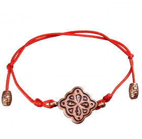 Браслет-шнурок «Клевер» № 3