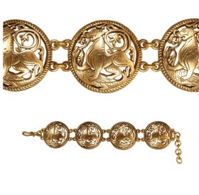 Slotted bracelet "Suzdal lion"