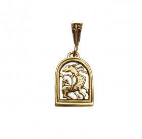 Slotted pendant "Wonderful beast with a flourishing tail"