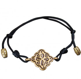 Браслет-шнурок «Клевер» № 3