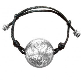 Spherical bracelet-lace "Suzdal pigeons"