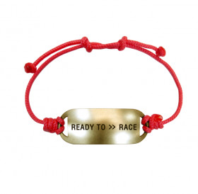 Bracelet-lace «READY TO >> RACE»