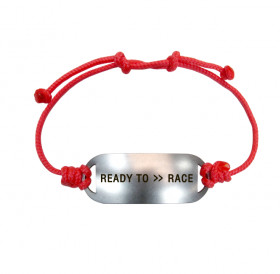 Bracelet-lace «READY TO >> RACE»