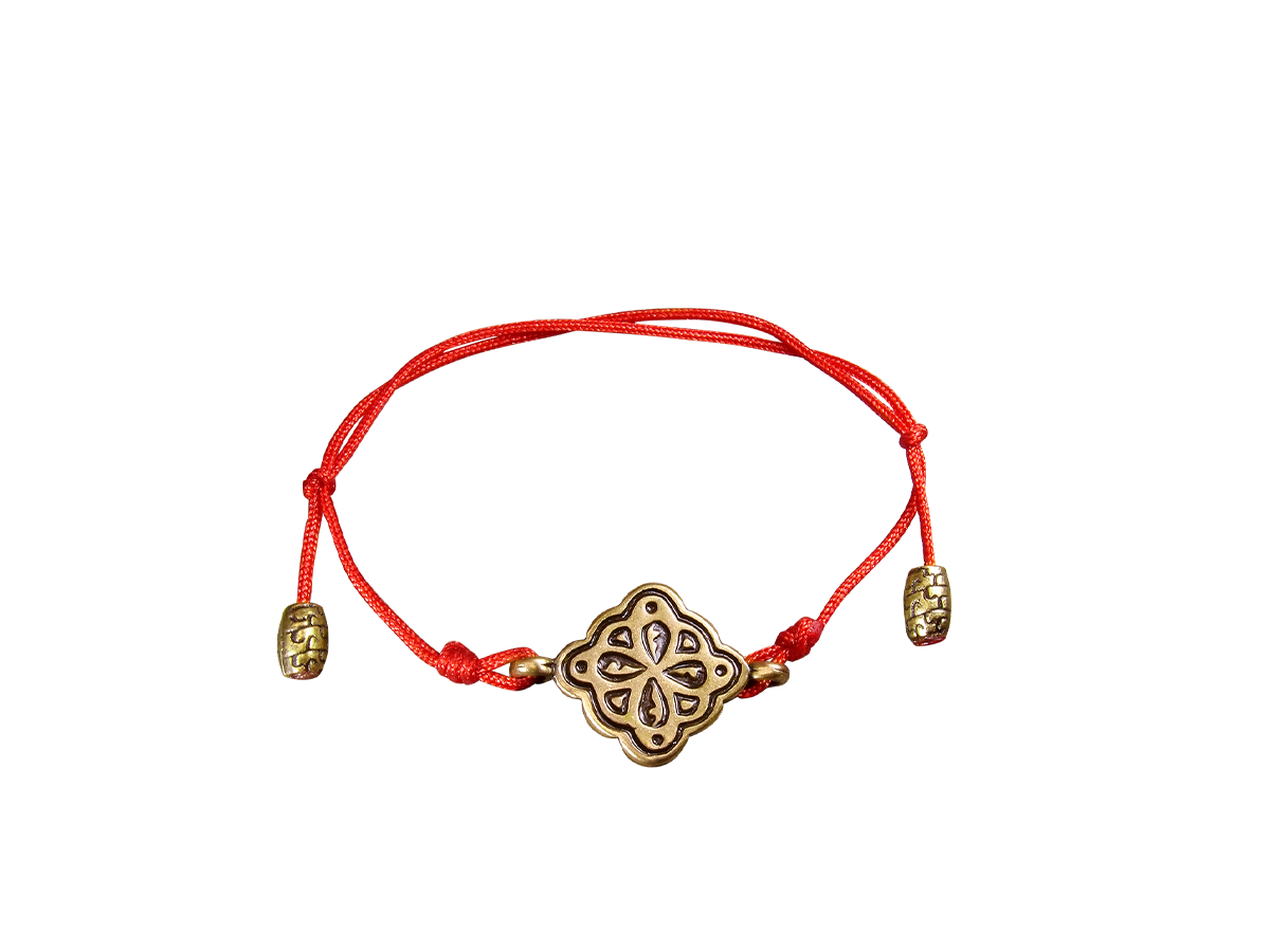 Браслет-шнурок «Клевер» № 3