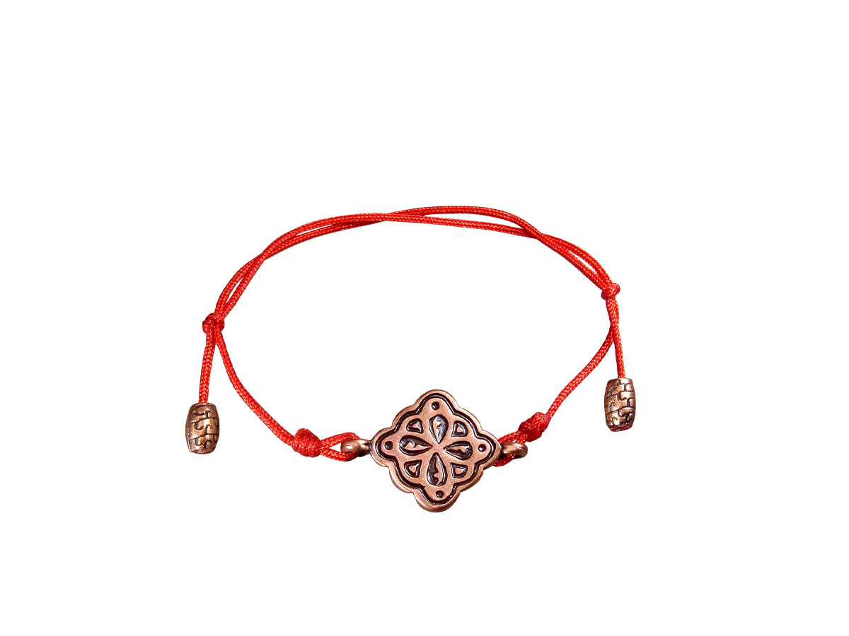 Браслет-шнурок «Клевер» № 3