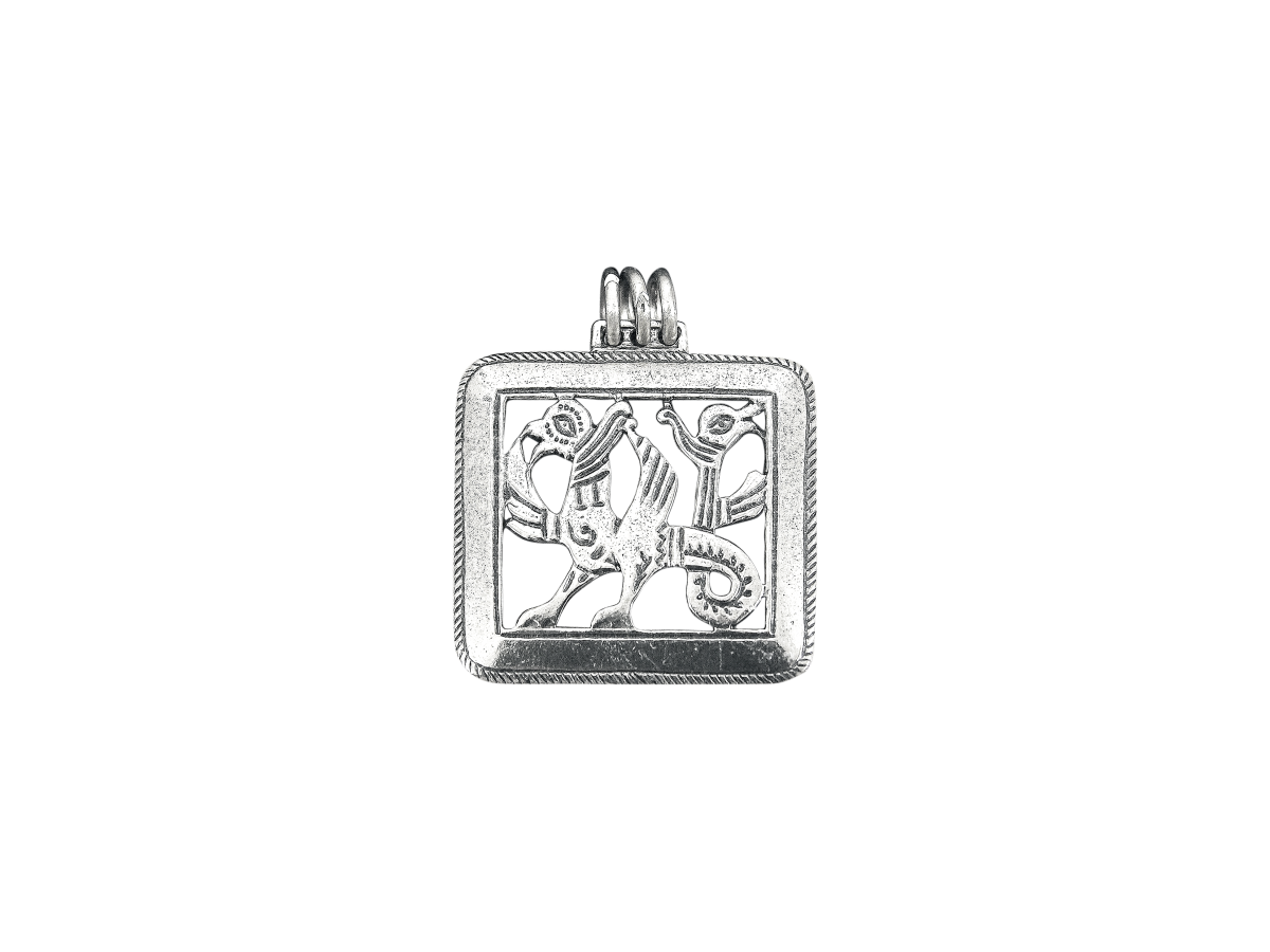 Slotted pendant "Double-headed griffin"