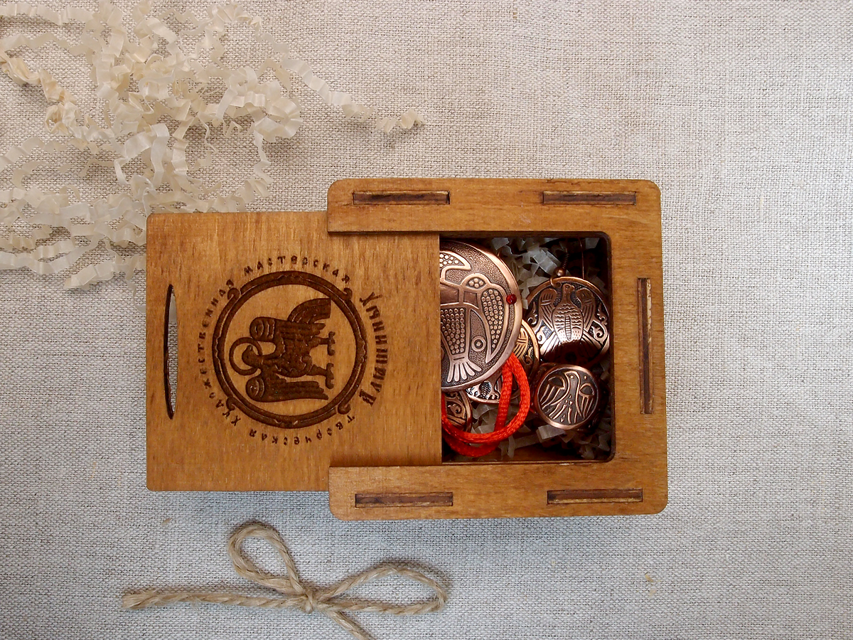 Jewelry set "Falcon" No. 2 in a gift box