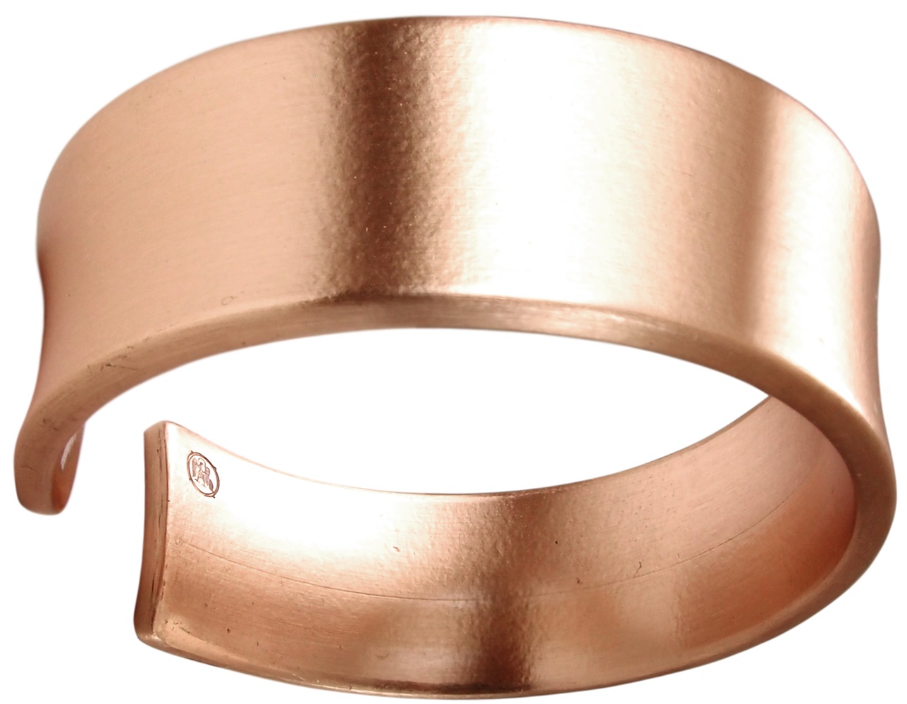 The bracelet is concave