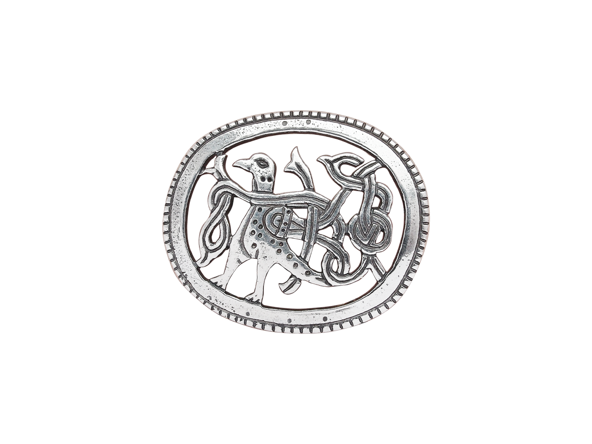Brooch "Bird with entwined tail"