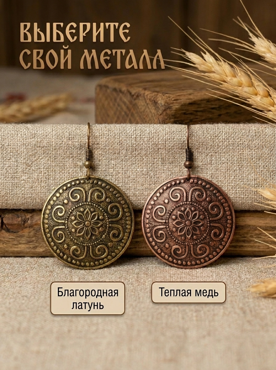 Серьги "Достаток"