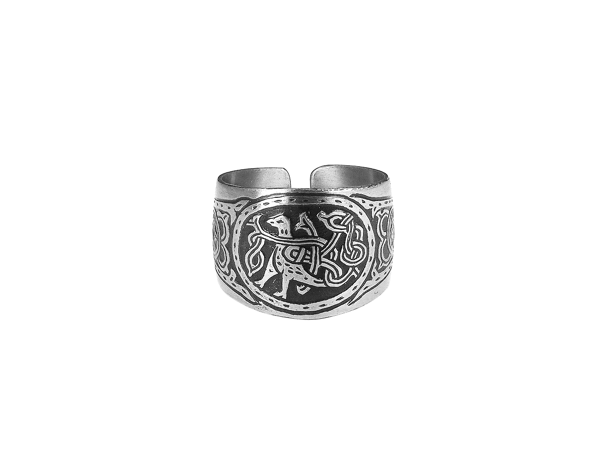 Ring "Bird with entwined tail"
